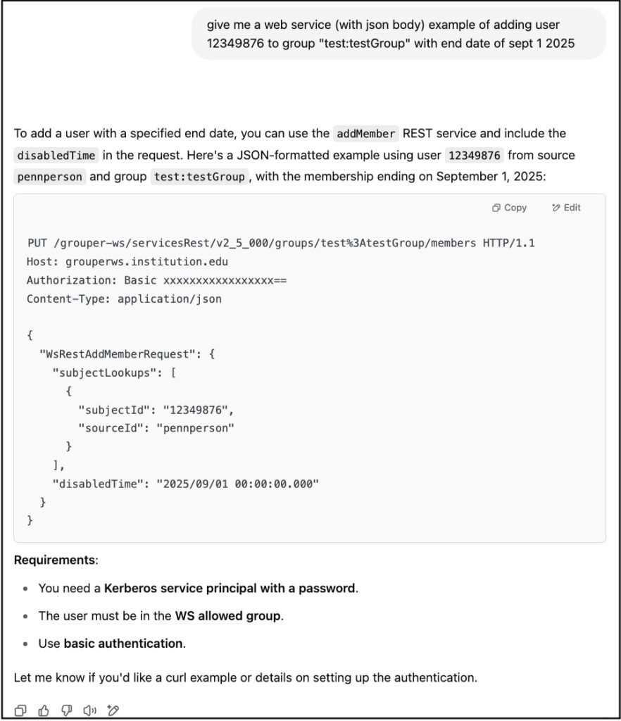 document instructions for grouper and ai