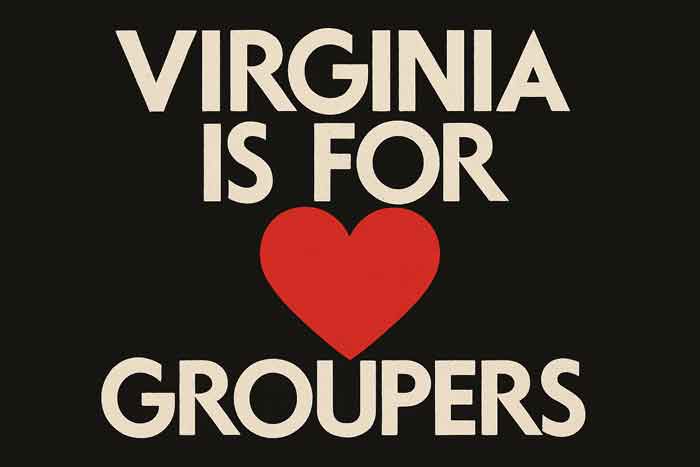 Virginia is for groupers graphic.
